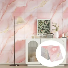 Декоративні самоклеючі панелі на стіни (Рожеве золото) 30*30 см
