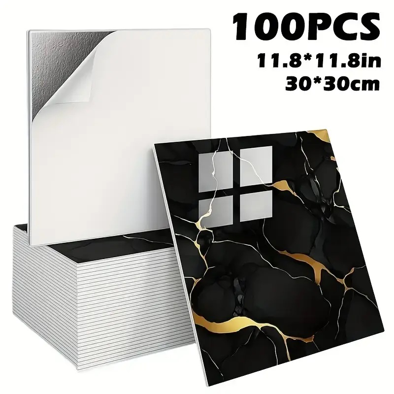 Декоративні самоклеючі панелі на стіни Dark Grey (Чорне золото) 30х30 см Декоративні самоклеючі панелі на стіни Dark Grey (Чорне золото) 30х30 см