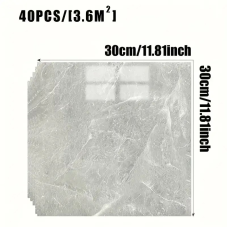 Декоративні самоклеючі панелі на стіни Dark Grey (Кремовий пейзаж) 30х30 см