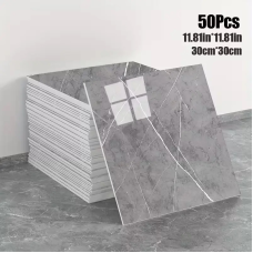 Декоративні самоклеючі панелі на стіни Dark Grey (Світло-сірий з тріщинами) 30х30 см