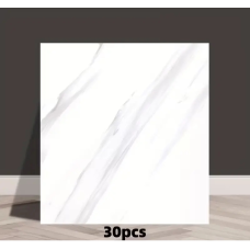 Декоративні самоклеючі панелі на стіни Dark Grey (Біла вовна) 30х30 см