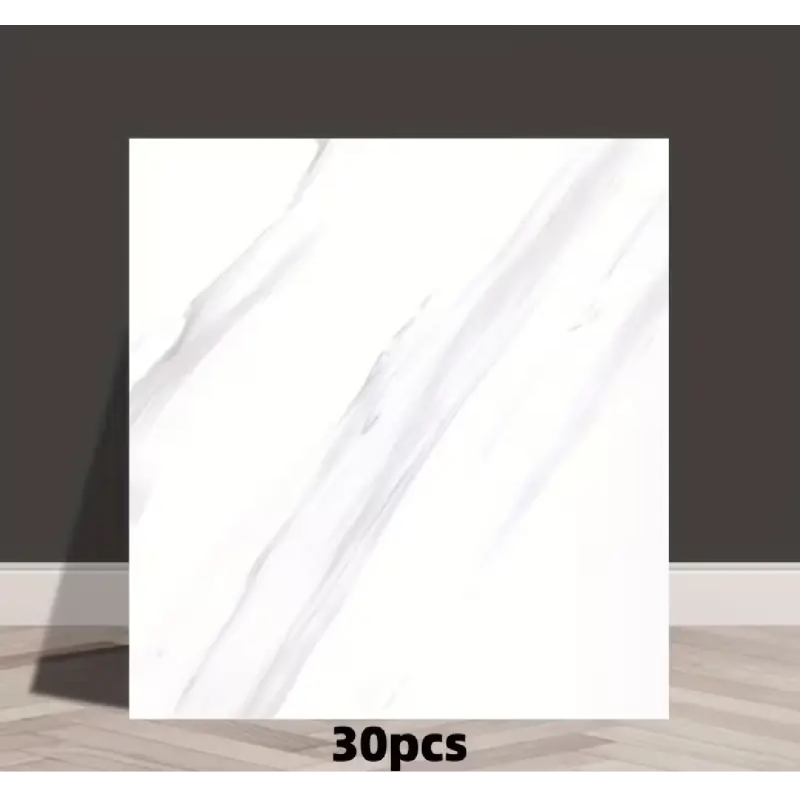 Декоративні самоклеючі панелі на стіни Dark Grey (Біла вовна) 30х30 см