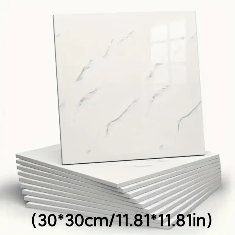 Декоративні самоклеючі панелі на стіни Dark Grey (Пейзаж молочний) 30х30 см