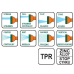 Зрошувач-пістолет 8-режимний Flo до шлангу 1/2“, TPR-пластик + цинк