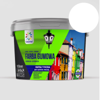 Фарба гумова COLORINA Біла 6 кг. 12