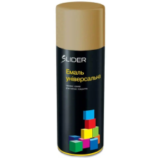 Емаль аерозольна SLIDER color універсальна 1036 золото темне, 400 мл