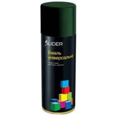 Емаль аерозольна SLIDER color універсальна 6005 темно-зелена, 400 мл