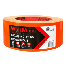 Фасадна стрічка водостійка оранжева 48мм*50м ТМ “WoffMann professional tools“