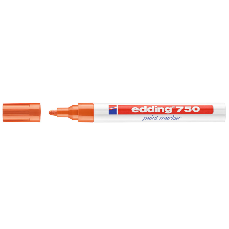 Маркер Edding Paint 750 2-4 мм круглий Помаранчевий 005