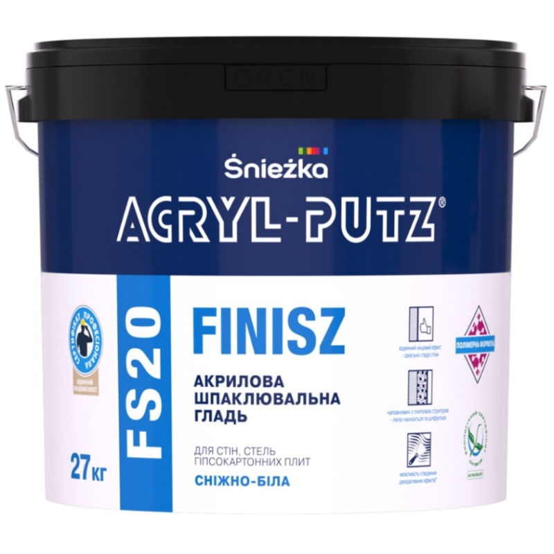 Шпаклівка фінішна Sniezka ACRYL-PUTZ FS20 FINISZ 27 кг