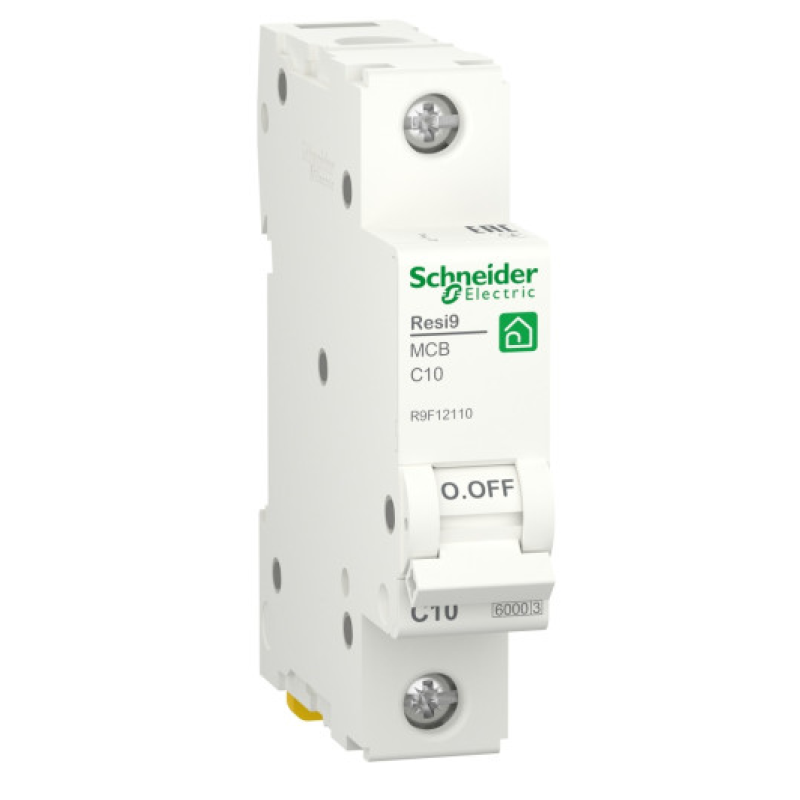 Автоматичний вимикач 6kA 1P 10A тип C, Resi9 Schneider Electric