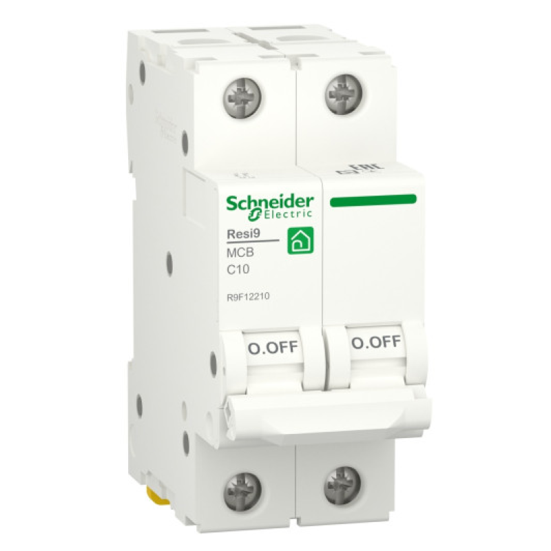 Автоматичний вимикач 6kA 2P 10A тип C, Resi9 Schneider Electric