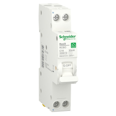 Диференційний автомат 6kA 1M 1P+N 16A C 30mA АC, Resi9 Schneider Electric