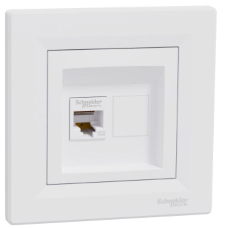 Розетка комп“ютерна RJ45 5e Schneider Electric Asfora Біла