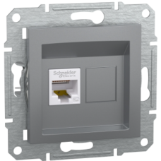 Розетка комп“ютерна RJ45 5e Schneider Electric Asfora Сталь
