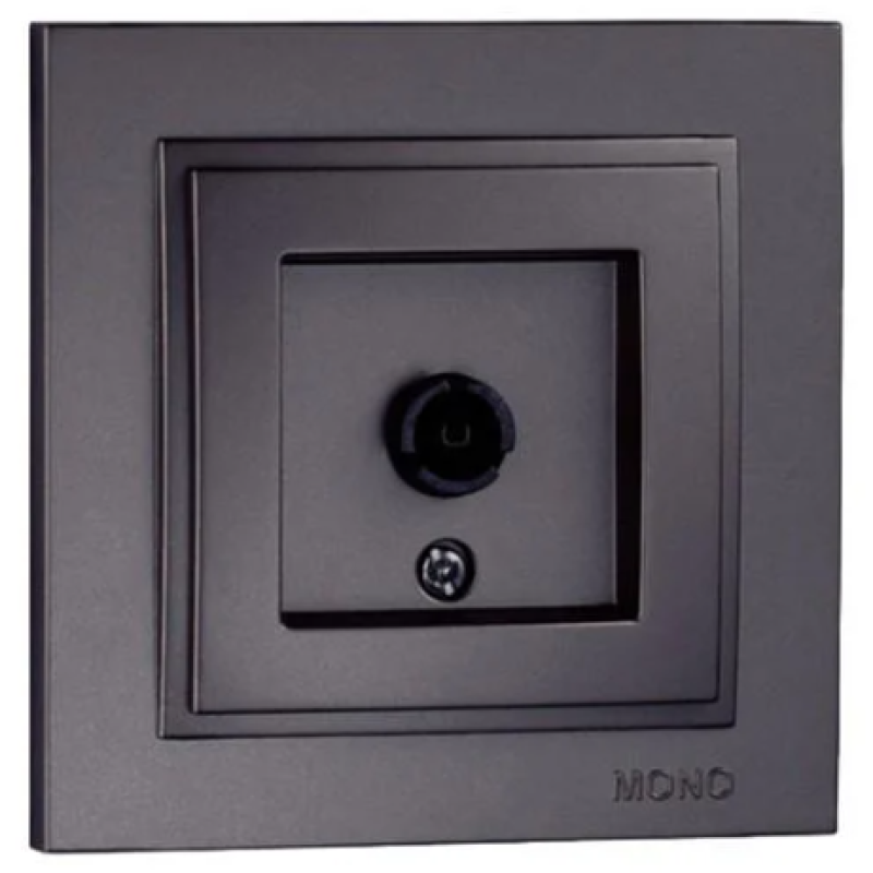 Розетка TV кінцева Mono Electric Despina Графіт