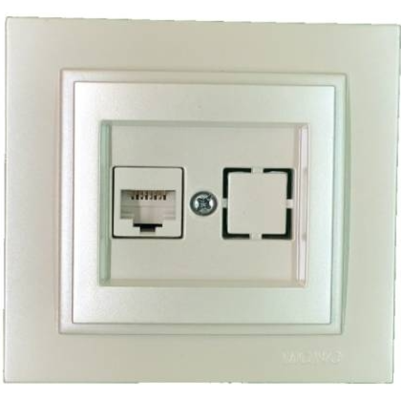 Розетка комп“ютерна RJ45 CAT 6 Mono Electric Despina Перлина