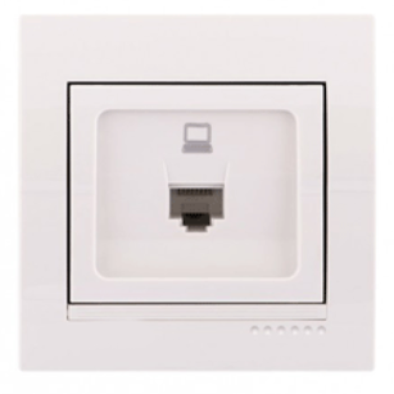 Розетка комп“ютерна RJ-45 Lezard Deriy Біла
