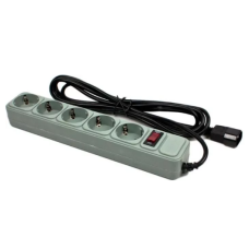 Мережевий фільтр Surge Protector для ДБЖ 5 розеток 4.5 м Сірий