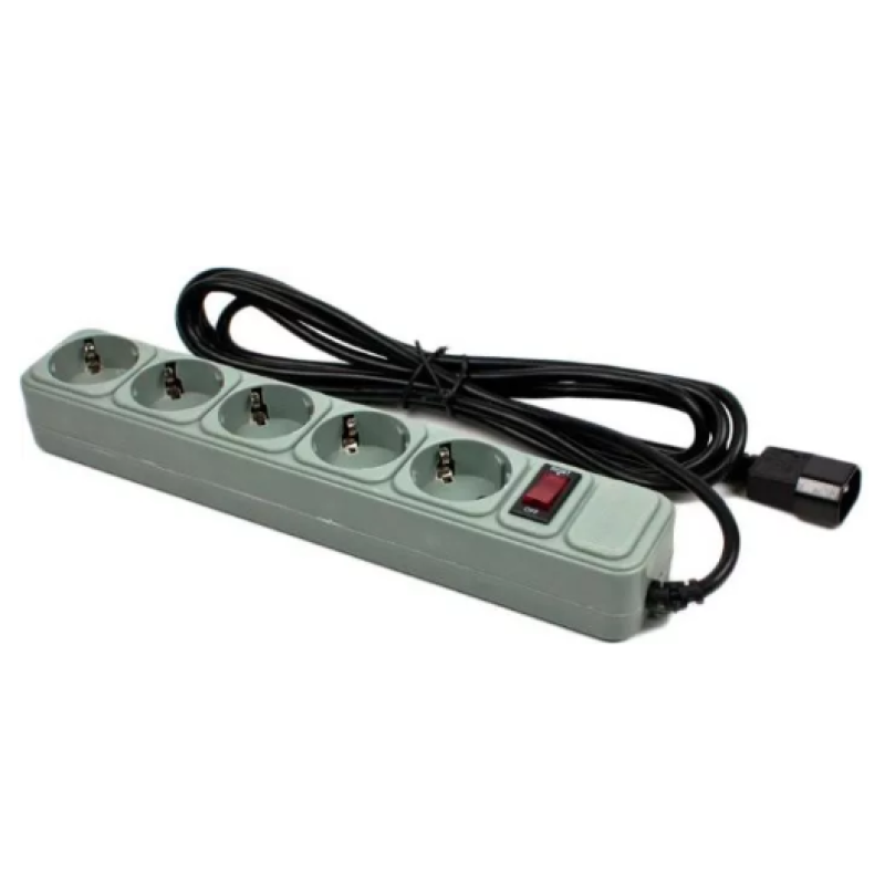 Мережевий фільтр Surge Protector для ДБЖ 5 розеток 4.5 м Сірий