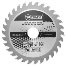 Диск пильний Polax по дереву з твердосплавними напайками 125x22.2/20, 30Т