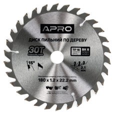 Диск пильний по дереву APRO 180x1.2x22.2 мм x 40T
