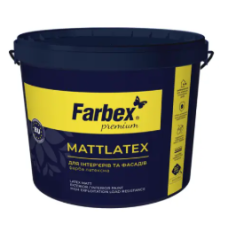 Фарба латексна Farbex Mattlatex біла матова 14 кг