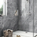 Декоративні самоклеючі панелі на стіни Dark Grey (Легкий Сірий) 30х30 см