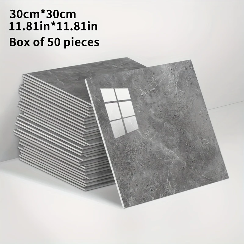 Декоративні самоклеючі панелі на стіни Dark Grey (Сірі) 30х30 см