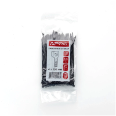 Стяжка нейлон 3х250 чорна APRO уп. 100 шт.