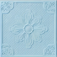 Декоративні самоклеючі 3Д панелі Крижана квітка 35х35 см