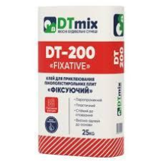 Клей для приклеювання пінополістирольних плит DTmix DT-200 «FIXATIVE»