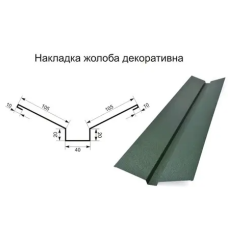 Накладна жолоба декоративна (Єндова верхня)