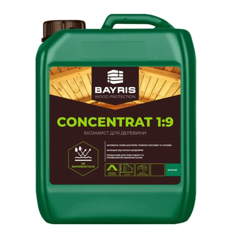 Біозахист для дерева Bayris Concentrat 1:9 зелений 5 л