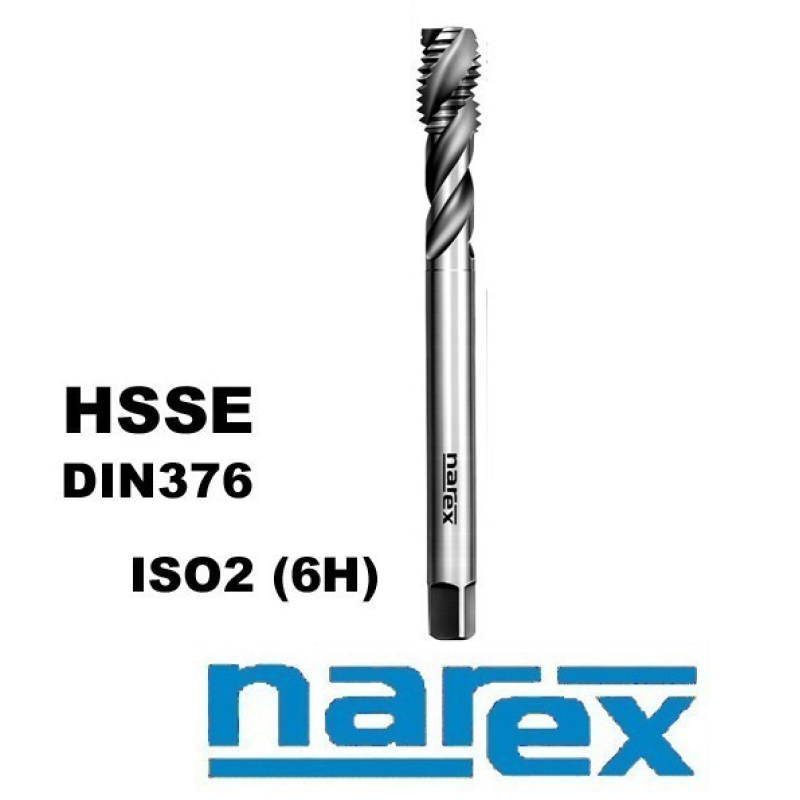Мітчик машинний NAREX 4050 M10 HSSE ISO2 (6H) DIN376 спіраль (40°)