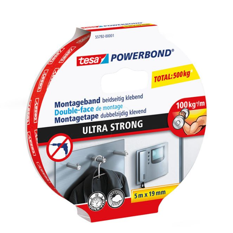 Клейка двостороння смужка Tesa Powerbond