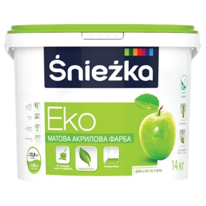 Фарба акрилова Sniezka Eko 14 кг