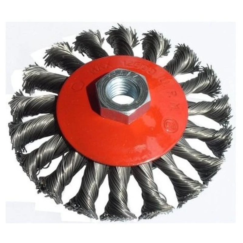 Щітка конусна OPTIMA TOOLS 100mm плетений дріт