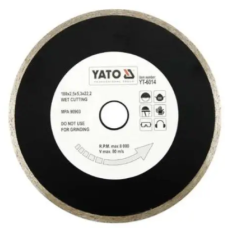 Диск алмазний суцільний 180 мм YATO YT-6014