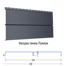 Сайдинг Металевий Фасадна Панель Преміум