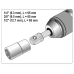 Тримачі-адаптери торцевих головок YATO: SDS+ квадрат - 1/2“, 1/4“, 3/8“  3шт.