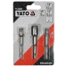 Тримачі-адаптери торцевих головок YATO: HEX1/4“- 1/2“, 1/4“, 3/8“ 3шт.