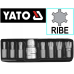 Набір насадок викруткових YATO: “RIBE“ L=30 мм 8 шт.