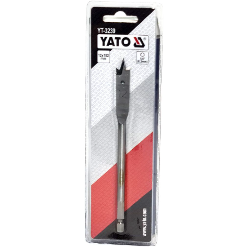 Свердло перове для дерева YATO 12 мм