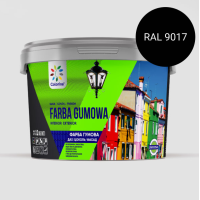 Фарба гумова COLORINA чорна 3,6 кг. 1.2